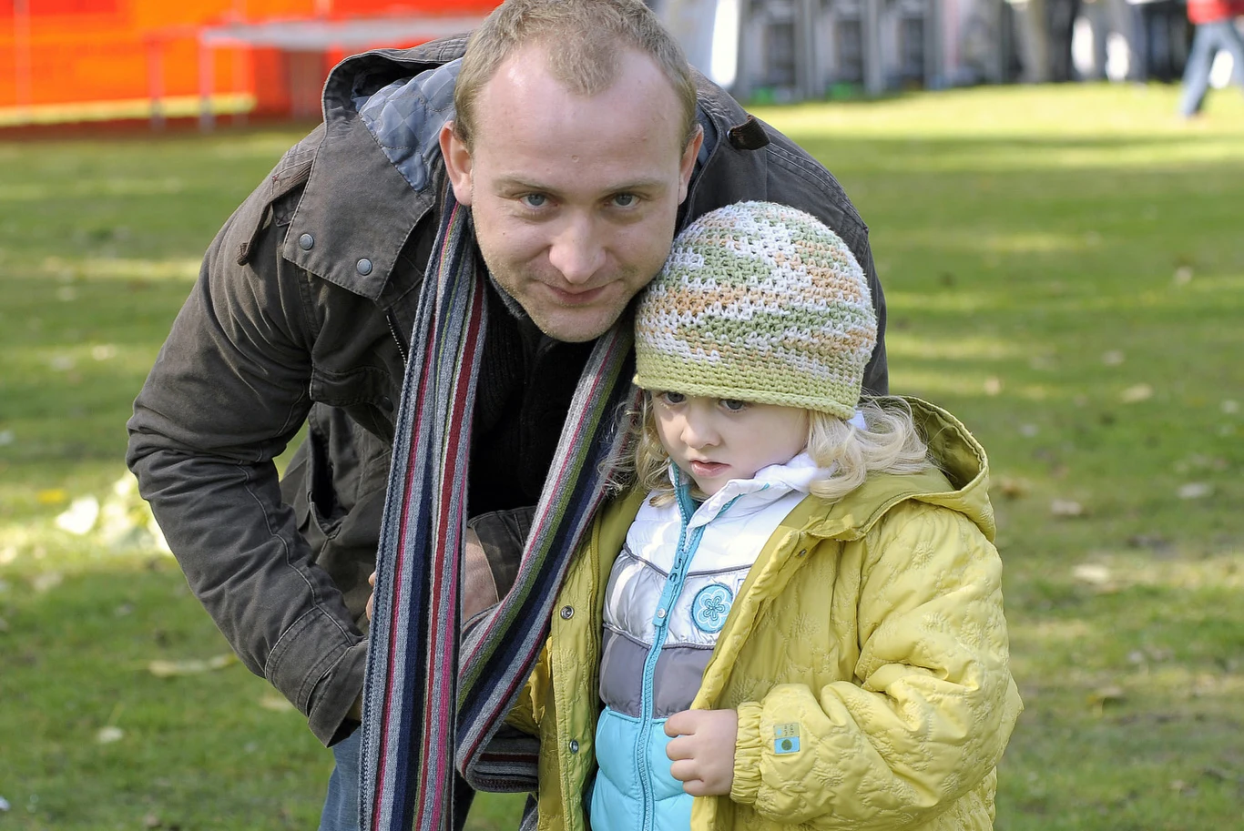 Borys szyc z córką, 2008 r. Borys szyc z córką, 2008 r.