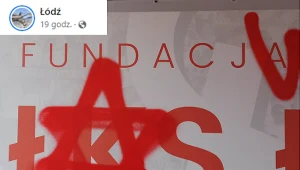 Gwiazda Dawida i wulgarne napisy na stadionie ŁKS 