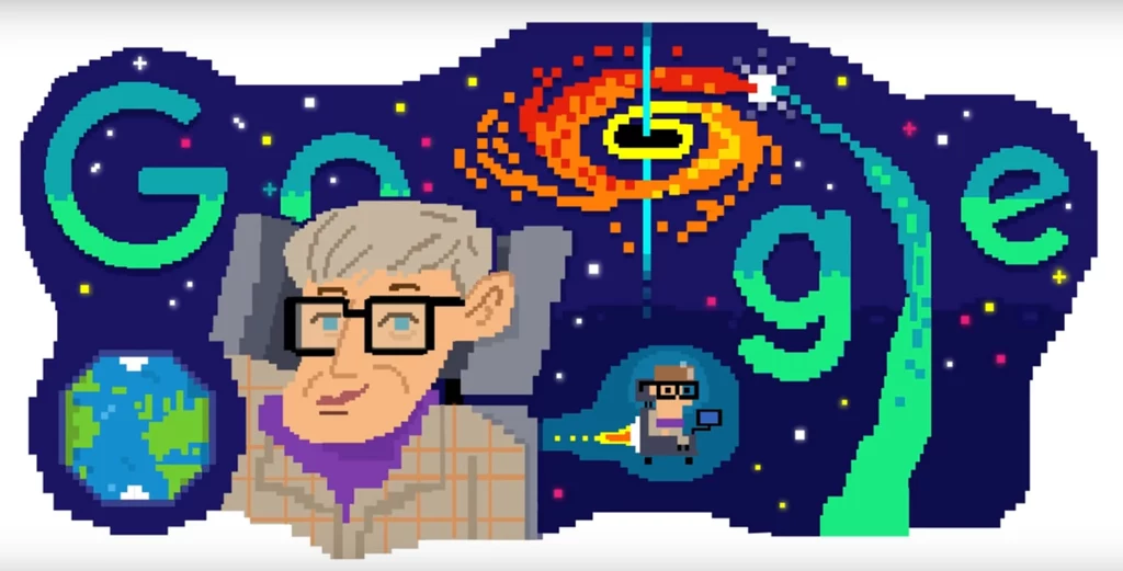 Google upamiętnia 80. urodziny Stephena Hawkinga okolicznościowym Google Doodle