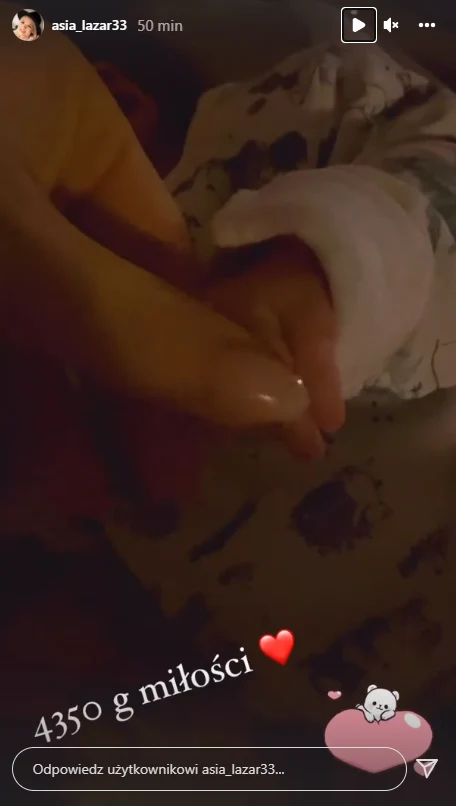 Asia Lazar urodziła https://www.instagram.com/asia_lazar33/