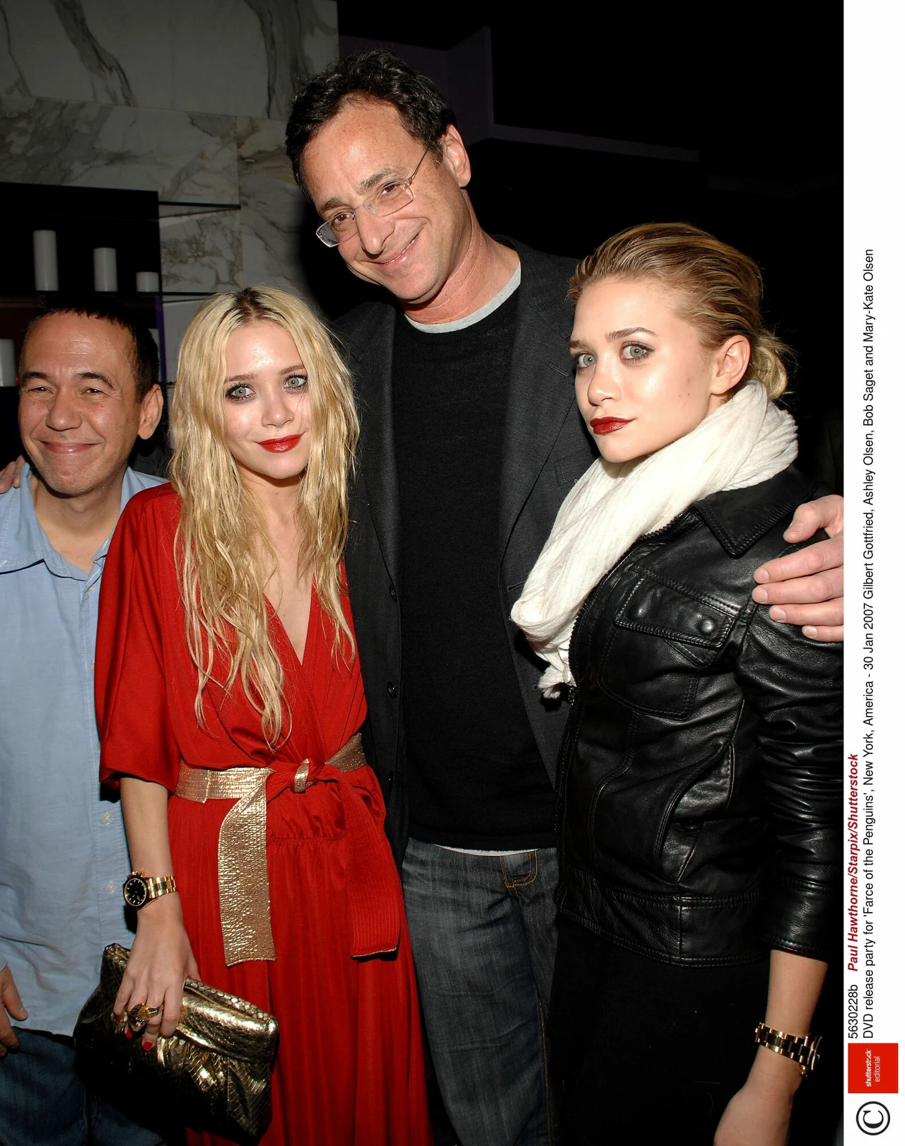 Gilbert Gottfried, Ashley Olsen, Bob Saget, Mary-Kate Olsen Gilbert Gottfried, Ashley Olsen, Bob Saget, Mary-Kate Olsen
