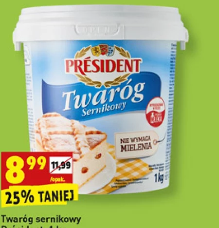 Président Twaróg sernikowy 1 kg