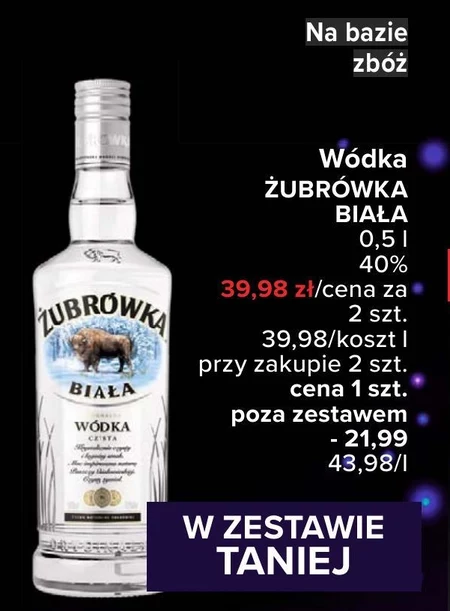 Żubrówka Biała Wódka czysta 500 ml