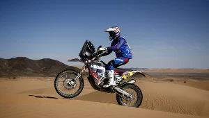 Maciej Giemza z Orlem Team podczas Rajdu Dakar