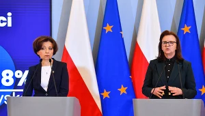 Marlena Maląg, minister rodziny i polityki społecznej i Gertruda Uścińska, prezes ZUS 