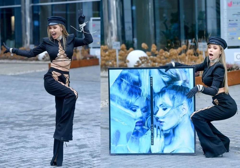 Doda promuje swój singiel "Fake Love" w odważnej stylizacji na mrozie Doda promuje swój singiel "Fake Love" w odważnej stylizacji na mrozie