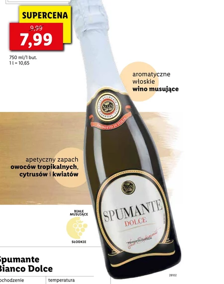 Wino musujące Prosecco Spumante