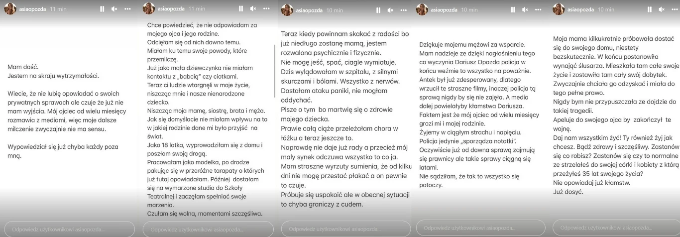 Oświadczenie Joanny Opozdy Oświadczenie Joanny Opozdy