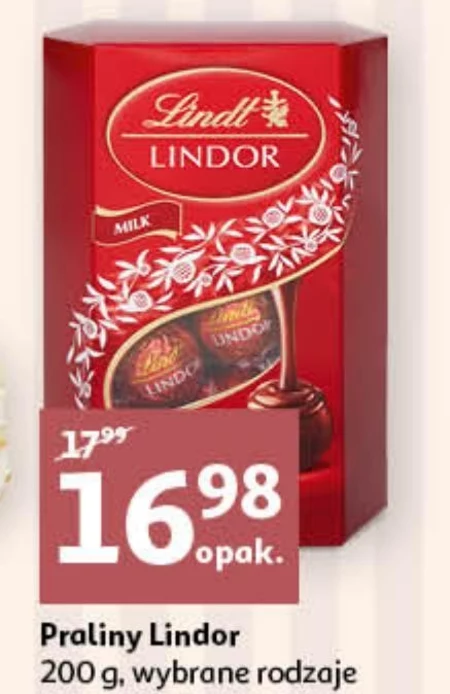 Lindt Lindor Praliny z czekolady mlecznej 200 g