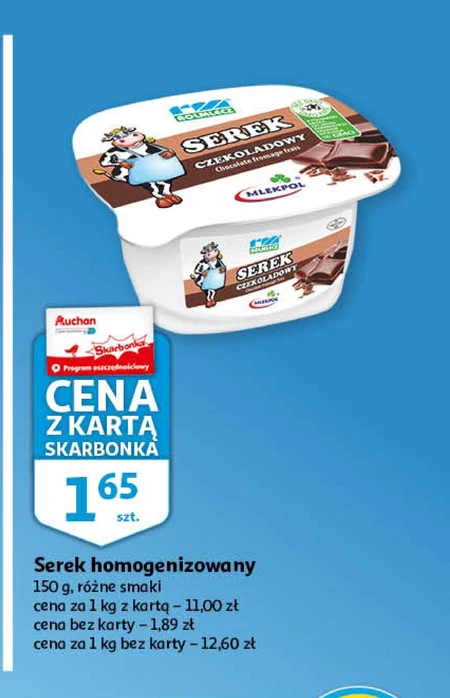 Piątnica Serek homogenizowany stracciatella 150 g