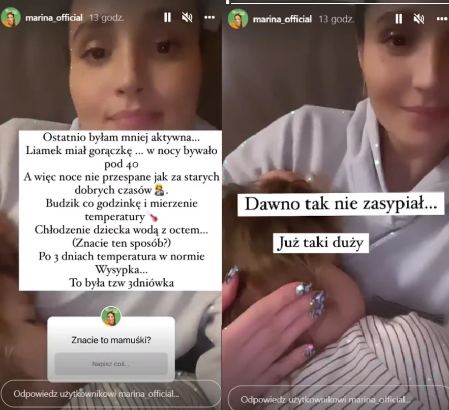 Marina nie zmrużyła oka od kilku dni. /instagram.com/marina_official/