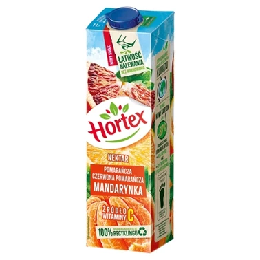 Hortex Nektar pomarańcza mandarynka czerwona pomarańcza 1 l  - 1