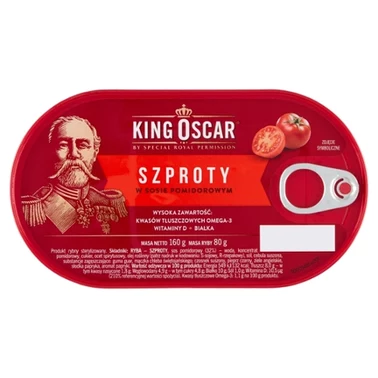 King Oscar Szproty w sosie pomidorowym 160 g - 1
