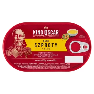 King Oscar Szproty w oleju Caro 160 g - 1