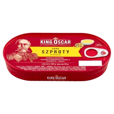 King Oscar Szproty w oleju Caro 160 g - 0