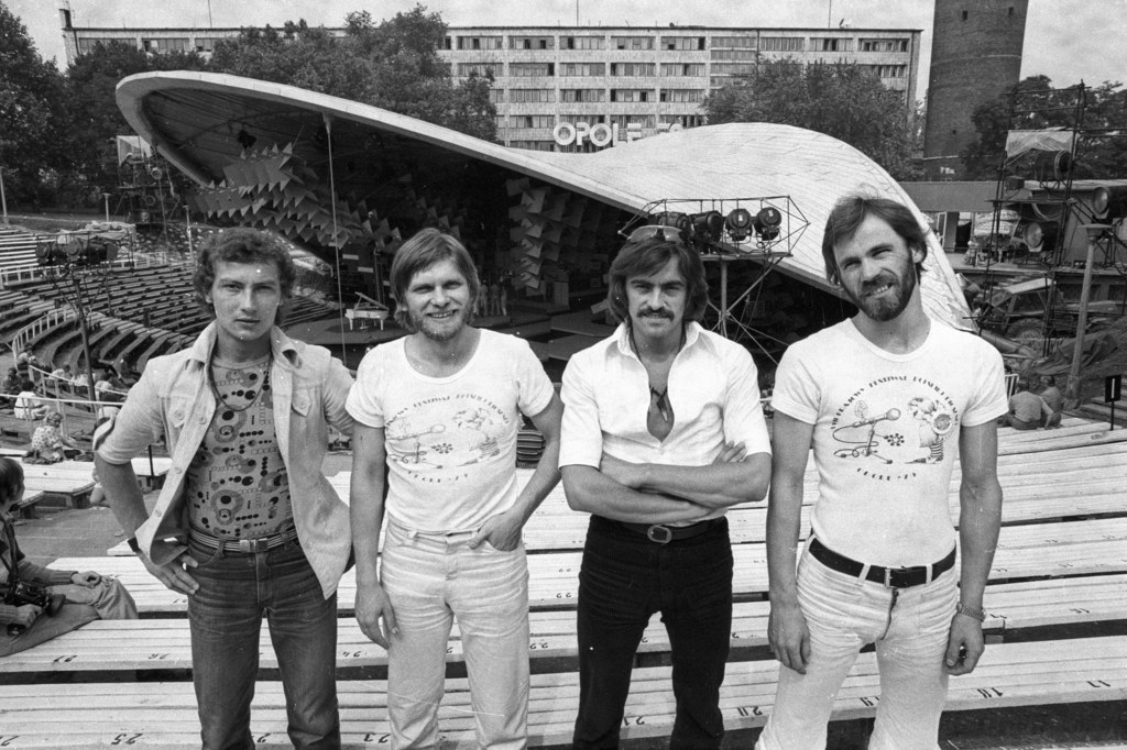 Zespół VOX w 1979 roku. Od lewej: Jerzy Slota, Andrzej Kozioł, Witold Paszt, Ryszard Rynkowski