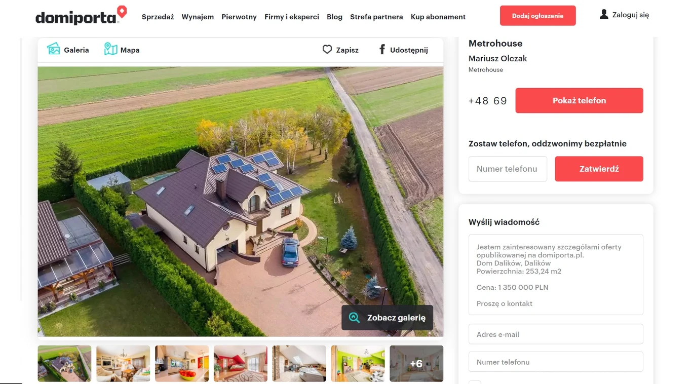 Okazały dom Sylwii Urbańczyk wystawiony na sprzedaż Okazały dom Sylwii Urbańczyk wystawiony na sprzedaż