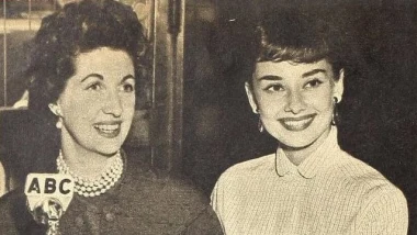 Maggi McNellis prowadzi wywiad z Audrey Hepburn, 1953 rok