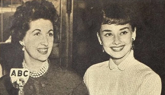 Maggi McNellis prowadzi wywiad z Audrey Hepburn, 1953 rok