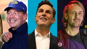 Od lewej: Bobby Kotick (Activision), Andrew Wilson (EA) i Marcin Iwiński (CD Projekt RED)