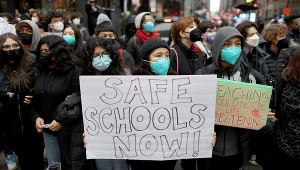 Protest uczniów w Chicago