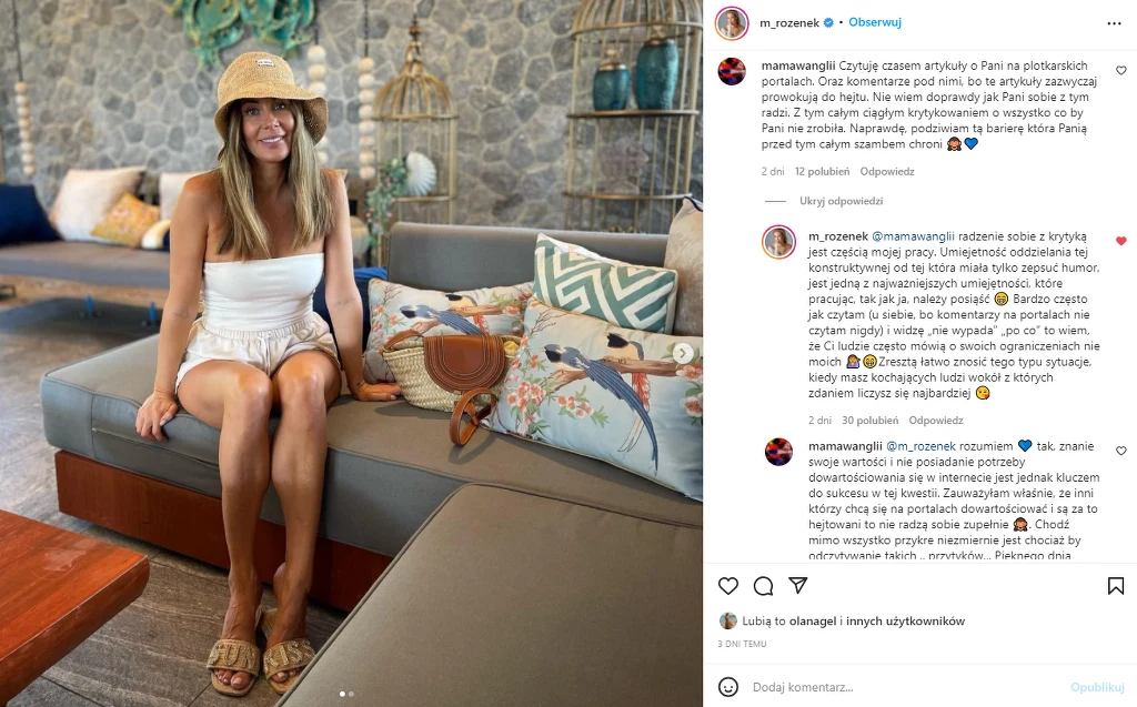 Małgorzata Rozenek-Majdan https://www.instagram.com/m_rozenek/