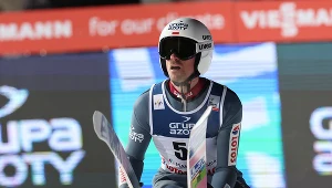 Skoki: Zakopane. Na zdjęciu Piotr Żyła.