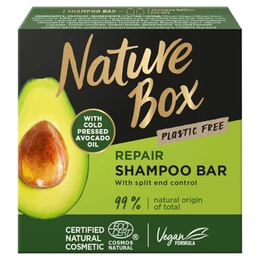 Nature Box Avocado Oil Regenerujący szampon do włosów w kostce z olejem awokado 85 g - 0