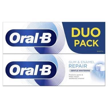 Oral-B Odbudowa Dziąseł i Szkliwa Delikatne wybielanie Pasta do zębów 2x75ml - 0