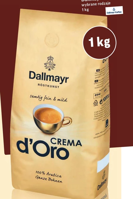 Dallmayr Crema d'Oro Kawa ziarnista 1000 g