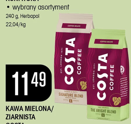 COSTA COFFEE Signature Blend Medium Roast Kawa ziarnista palona 200 g