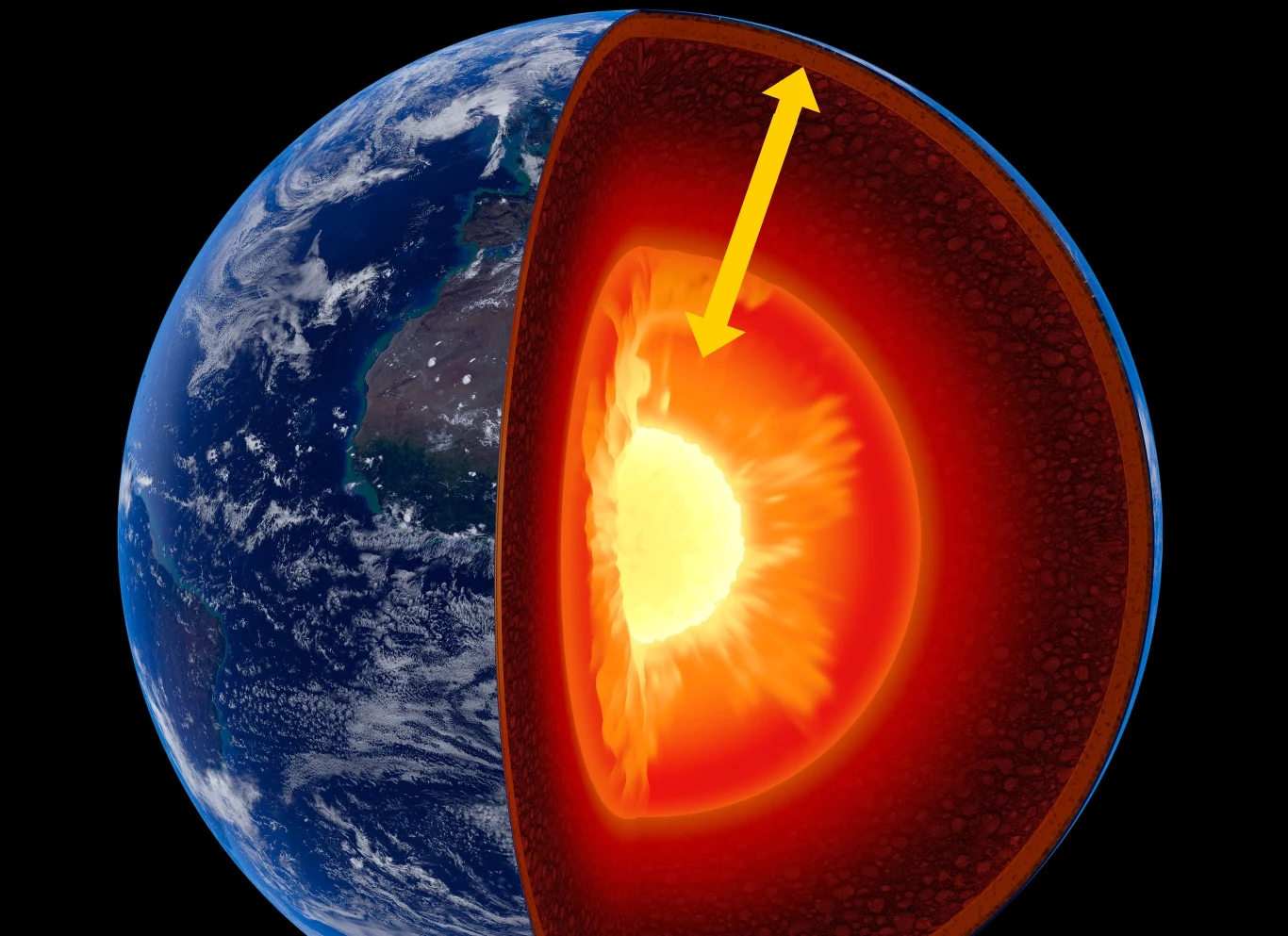 Wnętrze Ziemi ochładza się szybciej pod Pacyfikiem niż pod Afryką i Eurazją Wnętrze Ziemi ochładza się szybciej pod Pacyfikiem niż pod Afryką i Eurazją