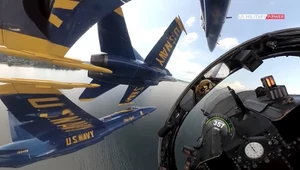 Spektakularny i przerażający widok z kokpitu Blue Angels