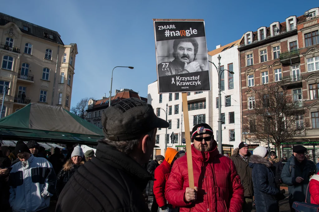 Podczas marszu antyszczepionkowców został wykorzystany wizerunek Krzysztofa Krawczyka