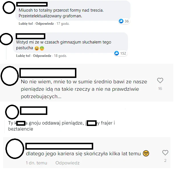 Komentarz w sieci pod nagraniem z raperem @ralphkaminski i na koncie @BekaZRapsow Komentarz w sieci pod nagraniem z raperem @ralphkaminski i na koncie @BekaZRapsow