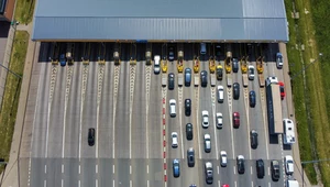 Autostrada A1. Punkt poboru opłat w Rusocinie.