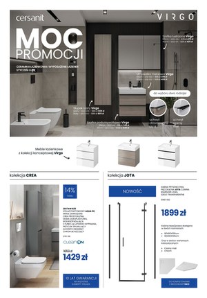 Gazetka promocyjna Cersanit - Wyposażenie łazienek w Cersanit 