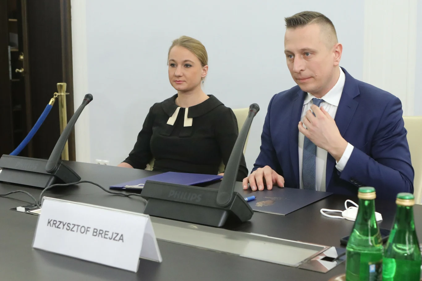 Krzysztof Brejza i Dorota Brejza na obradach senackiej komisji ws. Pegasusa Krzysztof Brejza i Dorota Brejza na obradach senackiej komisji ws. Pegasusa