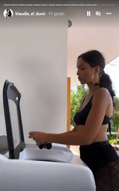 Klaudia El Dursi robi pranie / Instagram @klaudia_el_dursi Klaudia El Dursi robi pranie / Instagram @klaudia_el_dursi