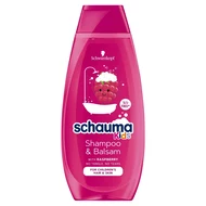 Schauma Kids Szampon i odżywka do włosów dla dziewczynek z ekstraktem z maliny 400 ml