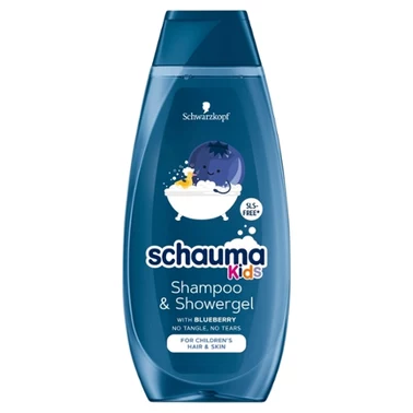 Schauma Kids Szampon do włosów i żel pod prysznic dla chłopców z ekstraktem z borówki 400 ml - 0
