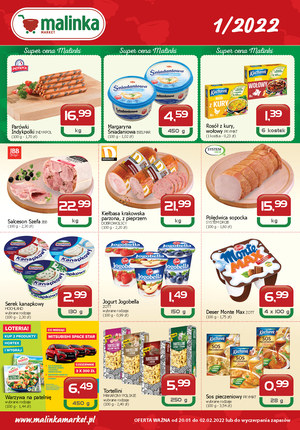 Gazetka promocyjna MALINKA Market - Promocyjne produkty w MALINKA Market