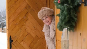 Teresa Lipowska na planie "Uwierz w Mikołaja"