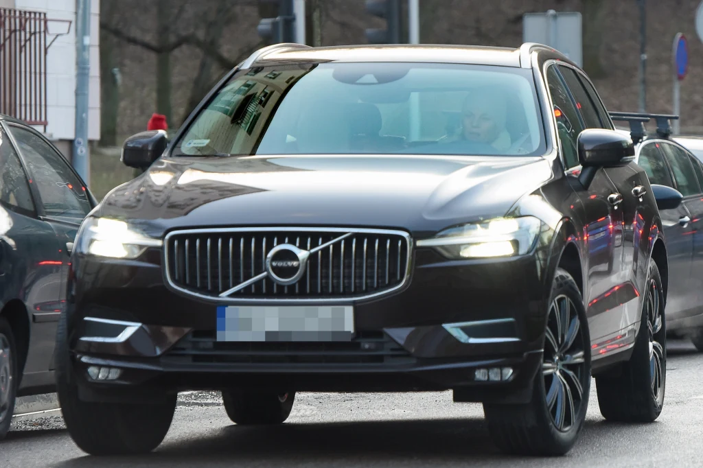 Małgorzata Foremniak i jej samochód Małgorzata Foremniak i jej samochód