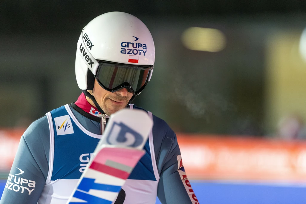 Skoki narciarskie. Na zdjęciu Piotr Żyła Skoki narciarskie. Na zdjęciu Piotr Żyła