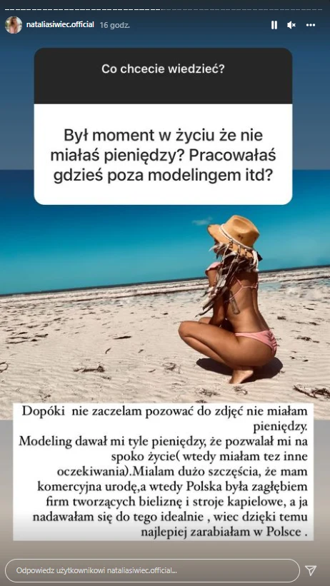 Natalia Siwiec na IG @nataliasiwiec.official Natalia Siwiec na IG @nataliasiwiec.official