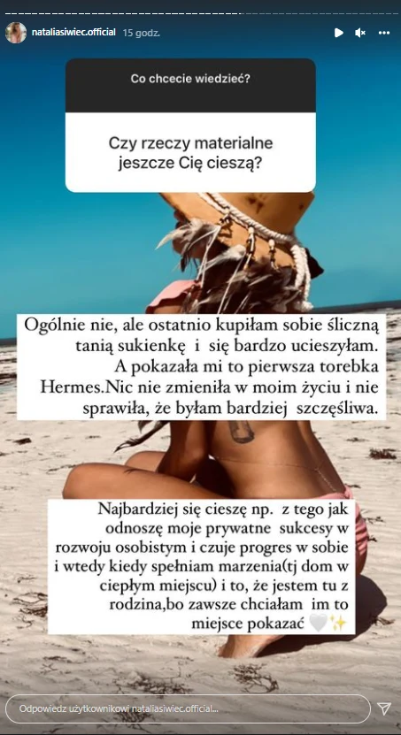 Natalia Siwiec na IG @nataliasiwiec.official Natalia Siwiec na IG @nataliasiwiec.official