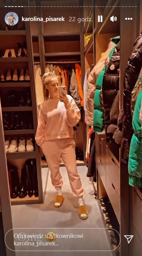 Karolina Pisarek pokazała garderobę fot. Instagram (instagram.com/karolina_pisarek)