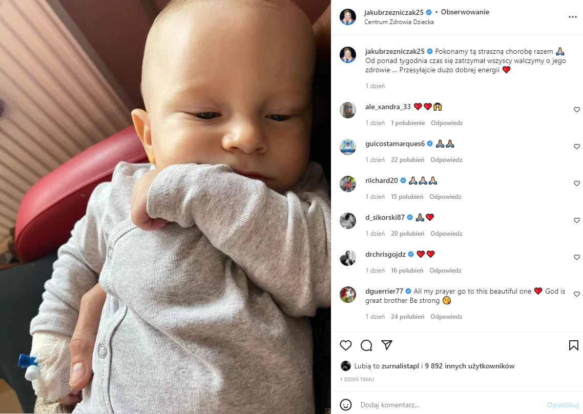 Jakub Rzeźniczak opublikował zdjęcie synka https://www.instagram.com/jakubrzezniczak25/ Jakub Rzeźniczak opublikował zdjęcie synka https://www.instagram.com/jakubrzezniczak25/