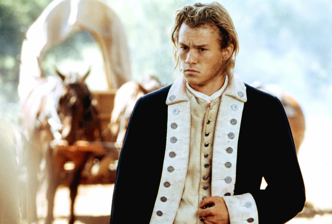 Heath Ledger w filmie "Patriota" z 2000 roku. Heath Ledger w filmie "Patriota" z 2000 roku.